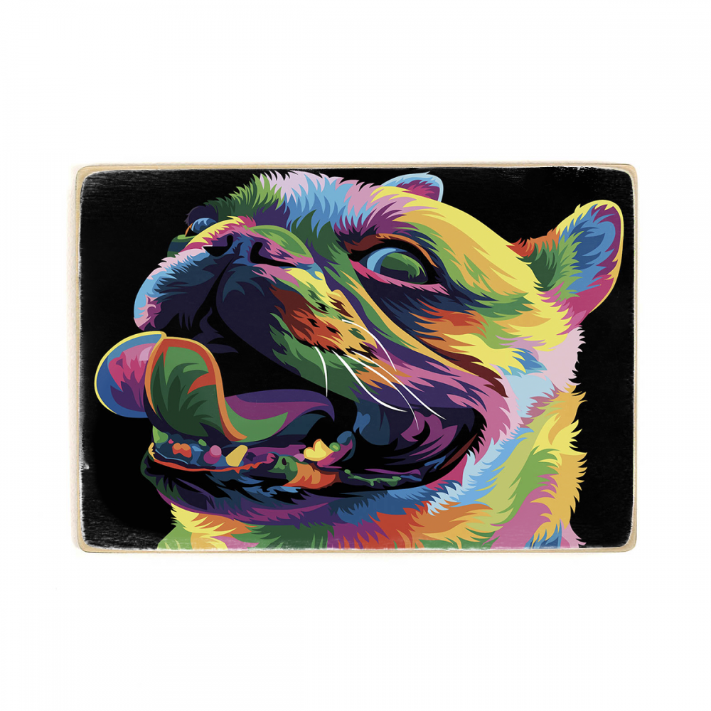 

Деревянный постер Животные Colorful Dog А1