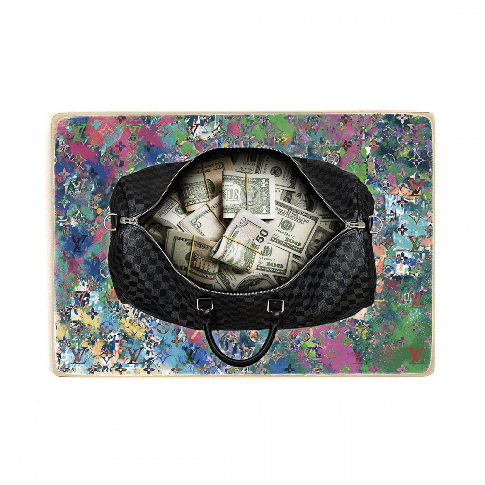 

Деревянный постер Деньги Money Bag А1