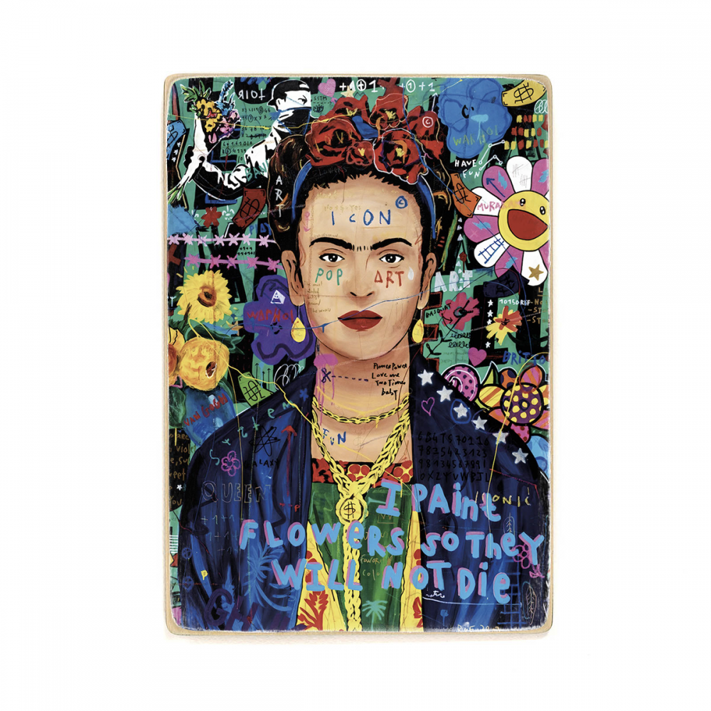 

Деревянный постер Искусство Frida Kahlo А1