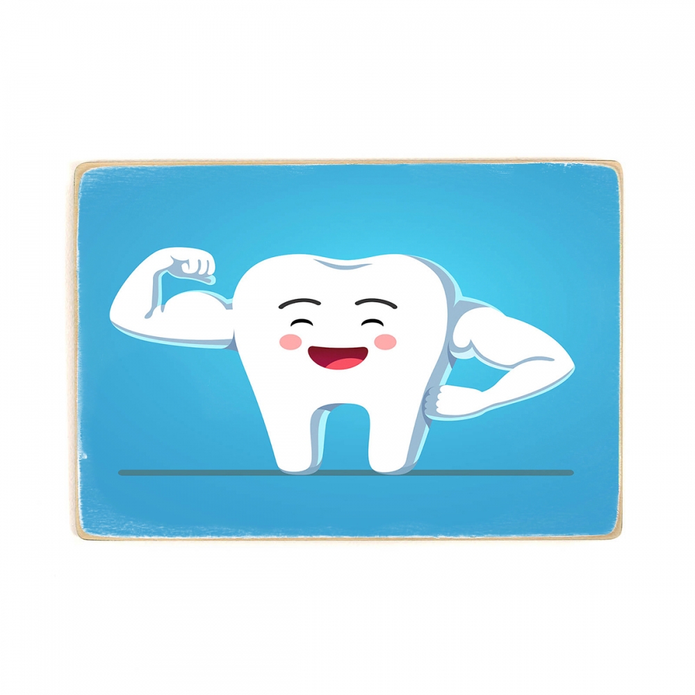 

Деревянный постер Стоматология Strong And Healthy Tooth А2