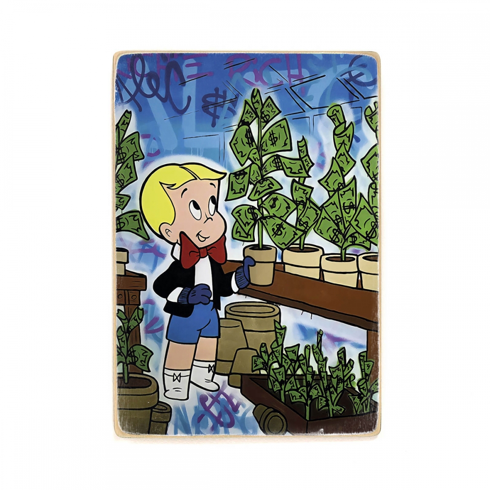 

Деревянный постер Деньги Money Tree А2