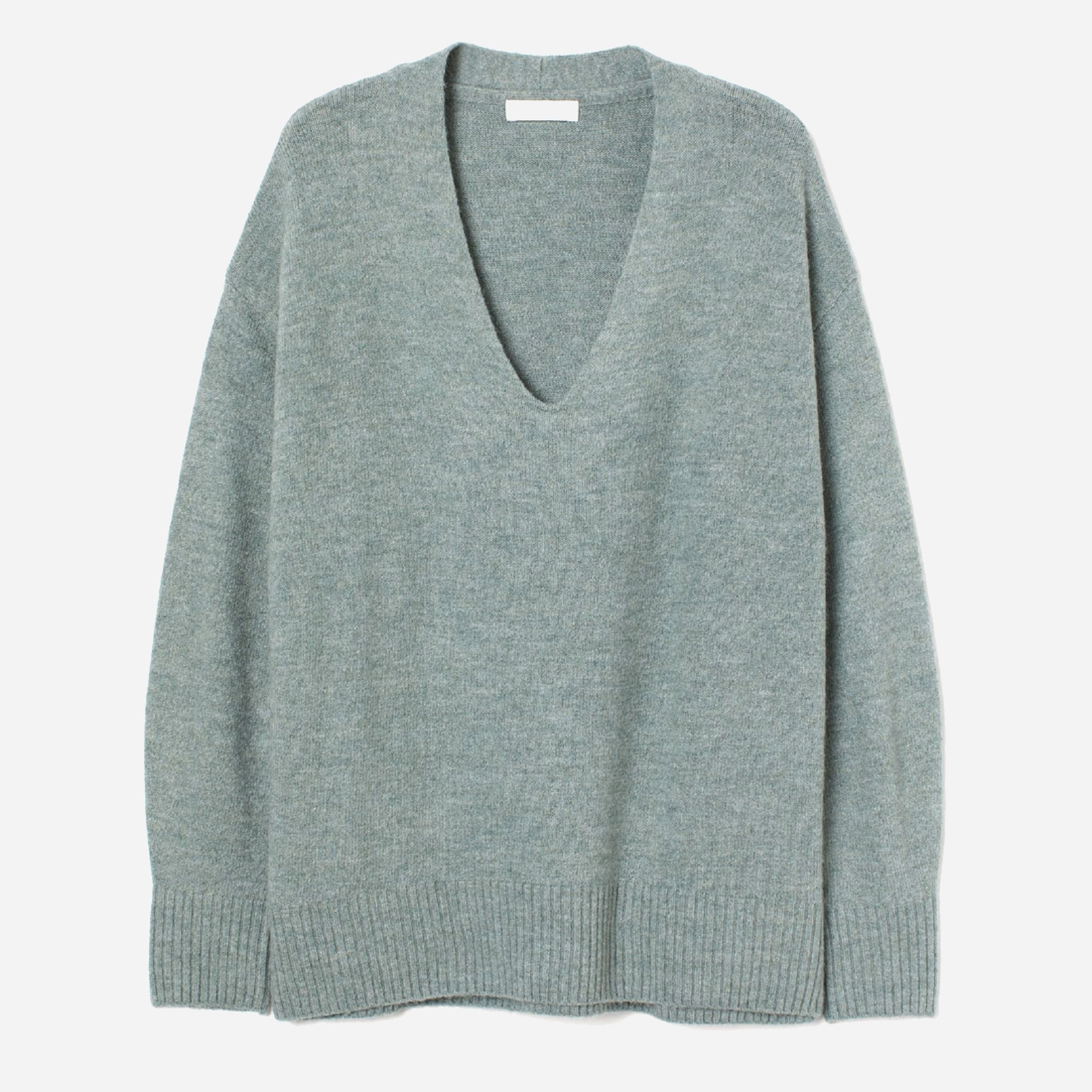 

Пуловер H&M 0863646007 M (170/96А) Тусклый зеленый меланж