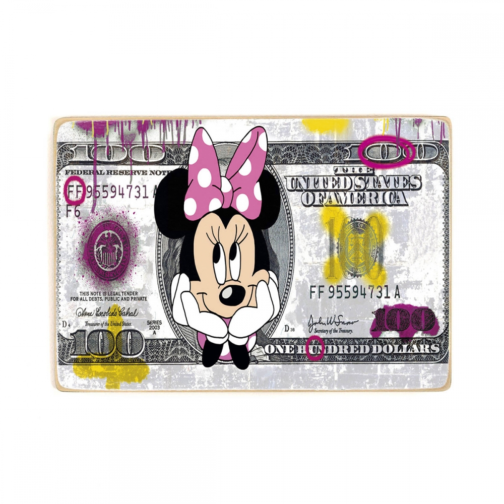 

Деревянный постер Деньги Minnie Money А1