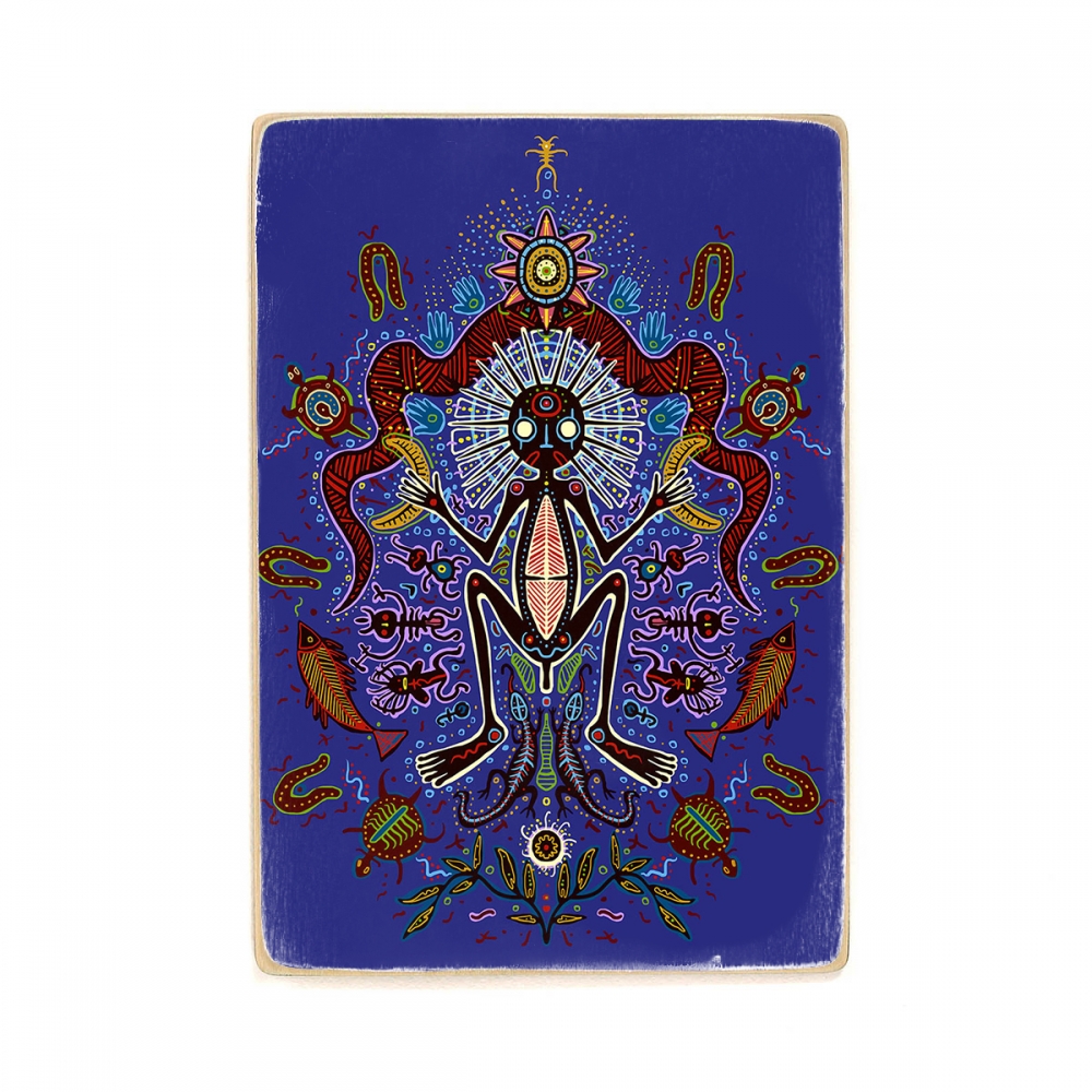

Деревянный постер Psy Art Shaman People And Animals In Aboriginal Style А2