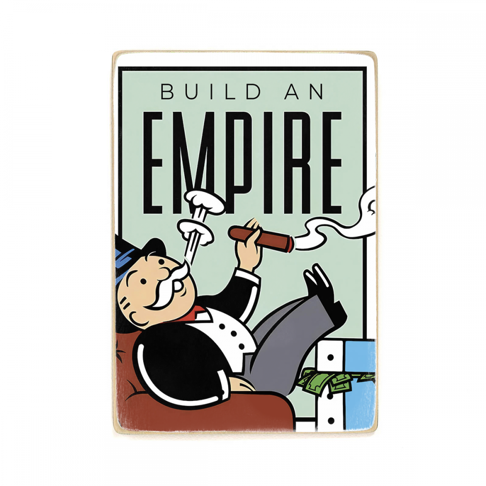 

Деревянный постер Деньги Build an Empire А1