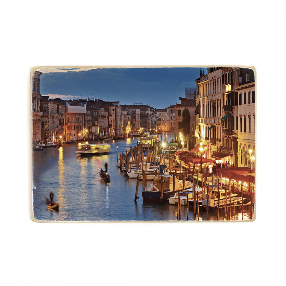 

Деревянный постер Путешествия Venice at night А2