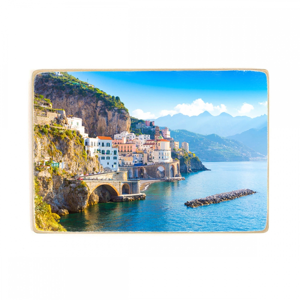 

Деревянный постер Архитектура Morning View Amalfi Cityscape А1