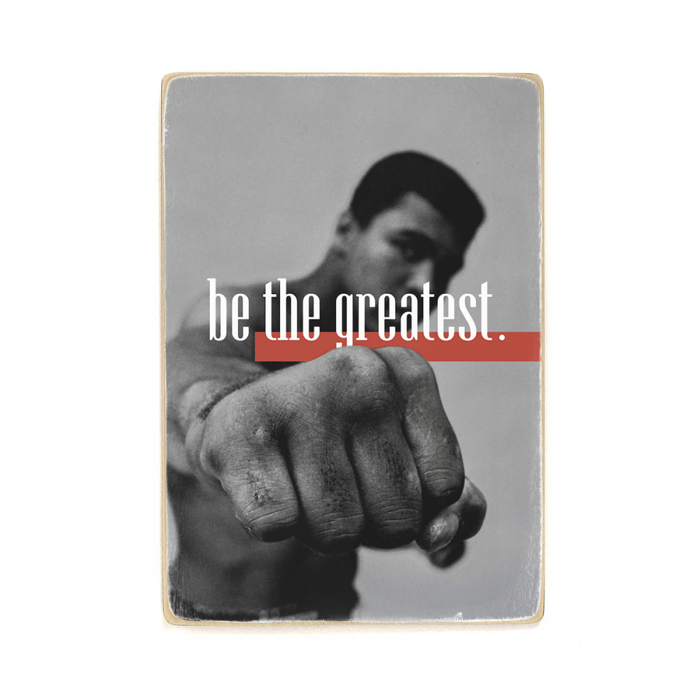 

Деревянный постер Мотивационные The Greatest А1