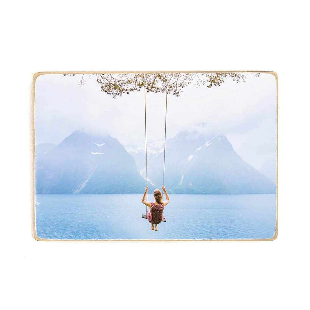 

Деревянный постер Природа Swing With Mountain View А2