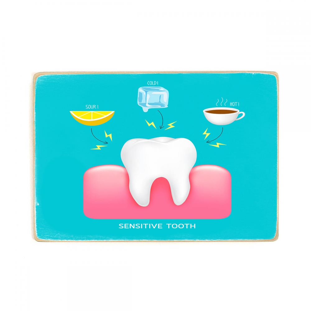 

Деревянный постер Стоматология Sensitive Tooth А2