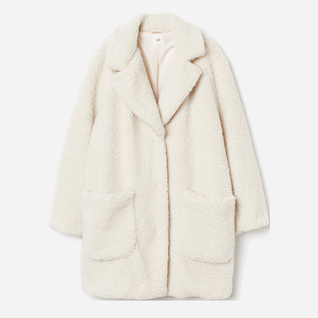 

Шуба H&M 0884465004 S (165/88А) Кремовая