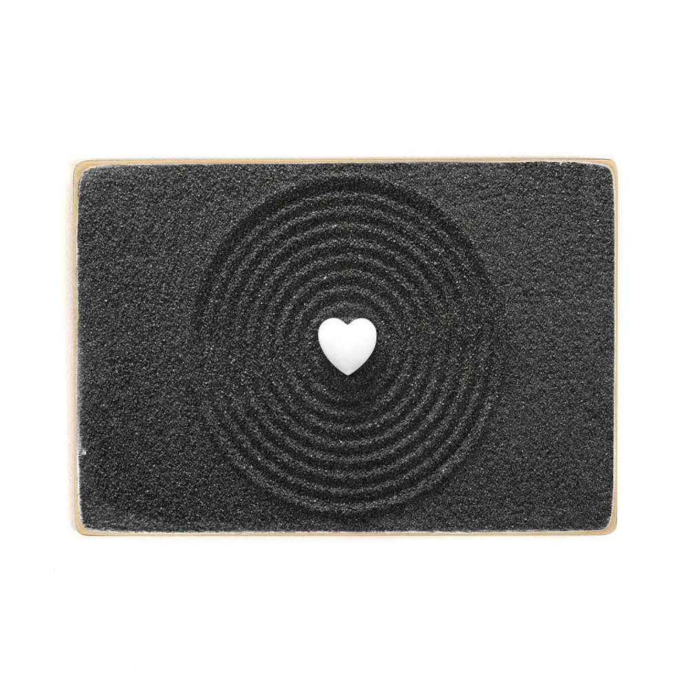 

Деревянный постер Йога и медитация Japanese ZEN garden with white heart А1