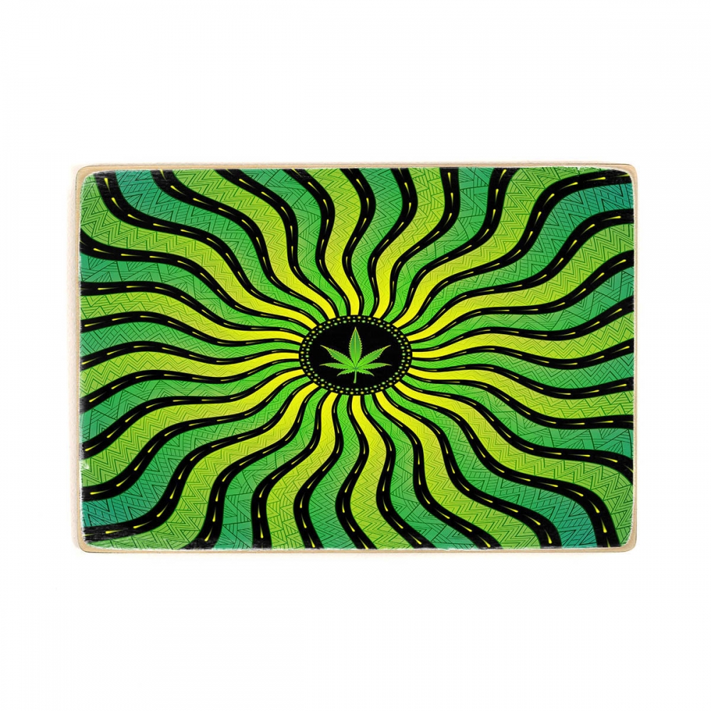 

Деревянный постер Psy Art Magic cannabis leaf А1
