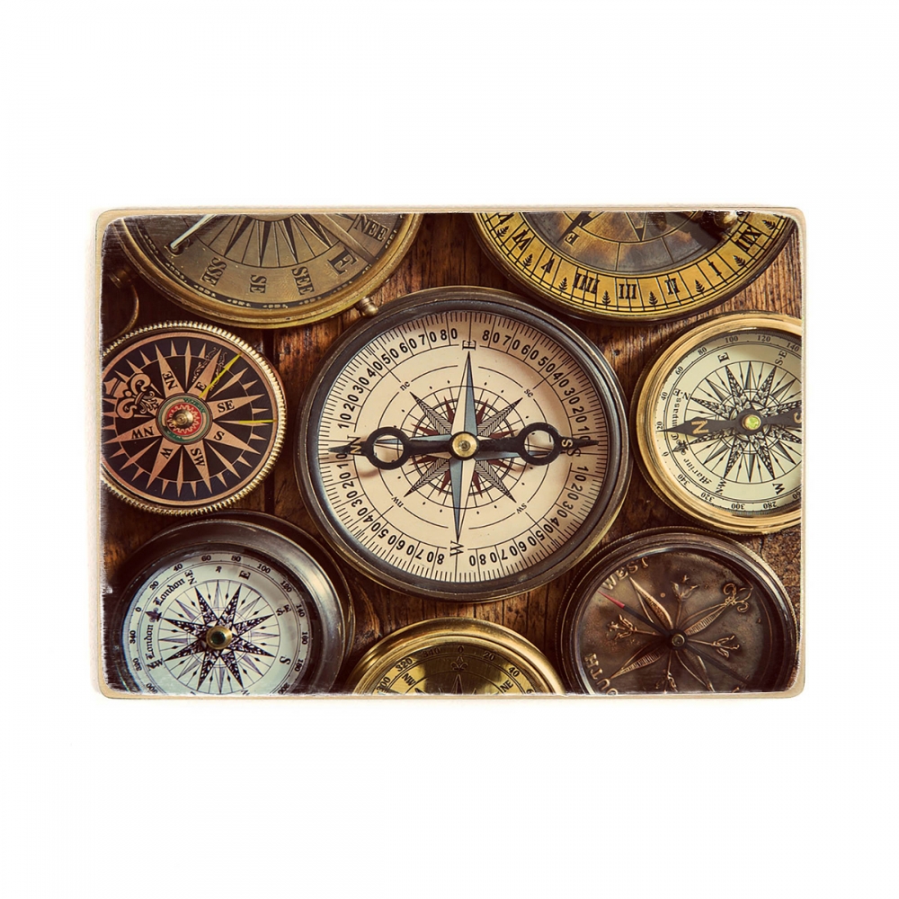 

Деревянный постер Путешествия Old compass on vintage wood А2