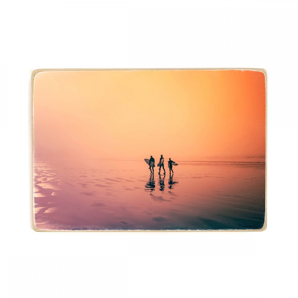 

Деревянный постер Природа Early Morning Surfers Walking А1