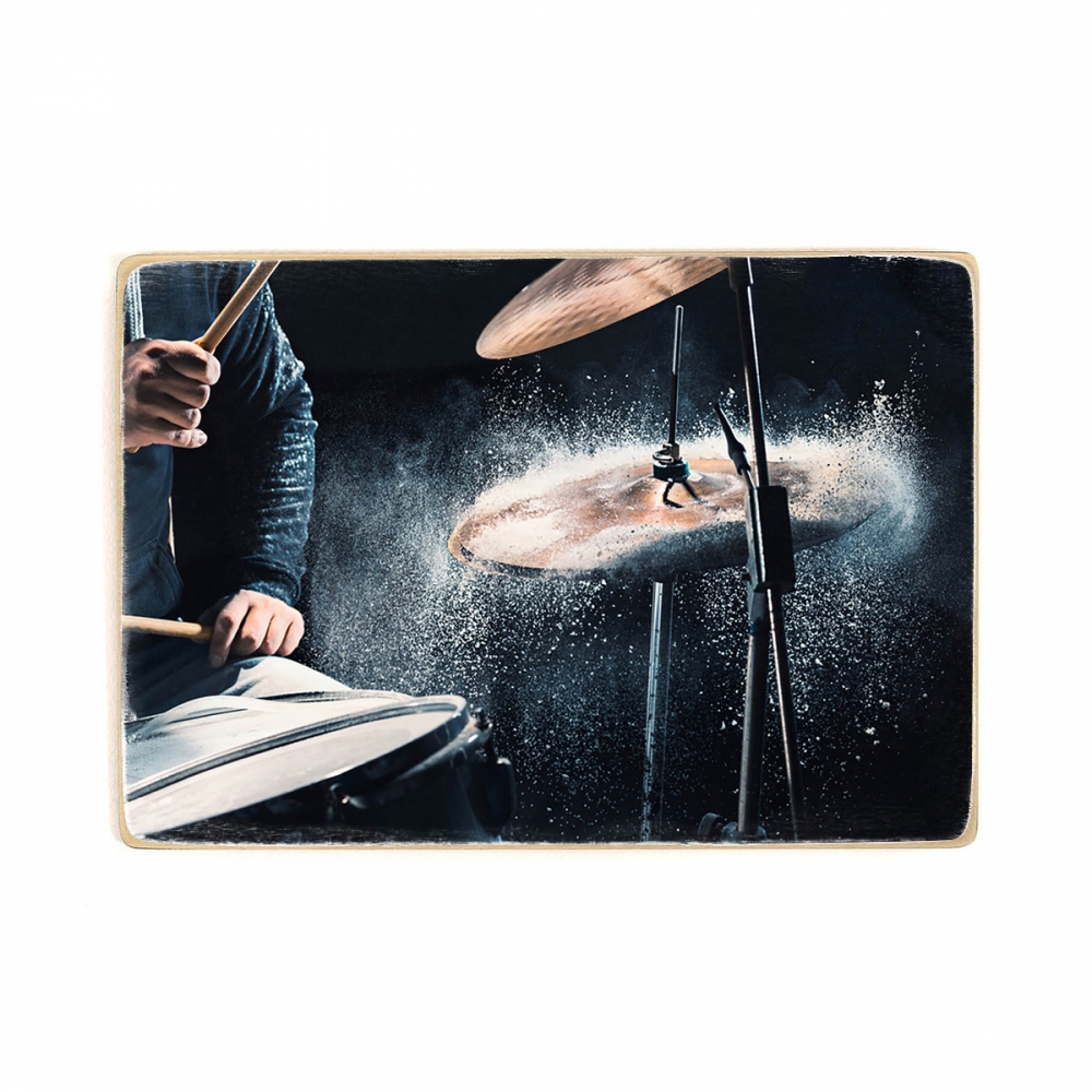 

Деревянный постер Музыка Drum Set А1