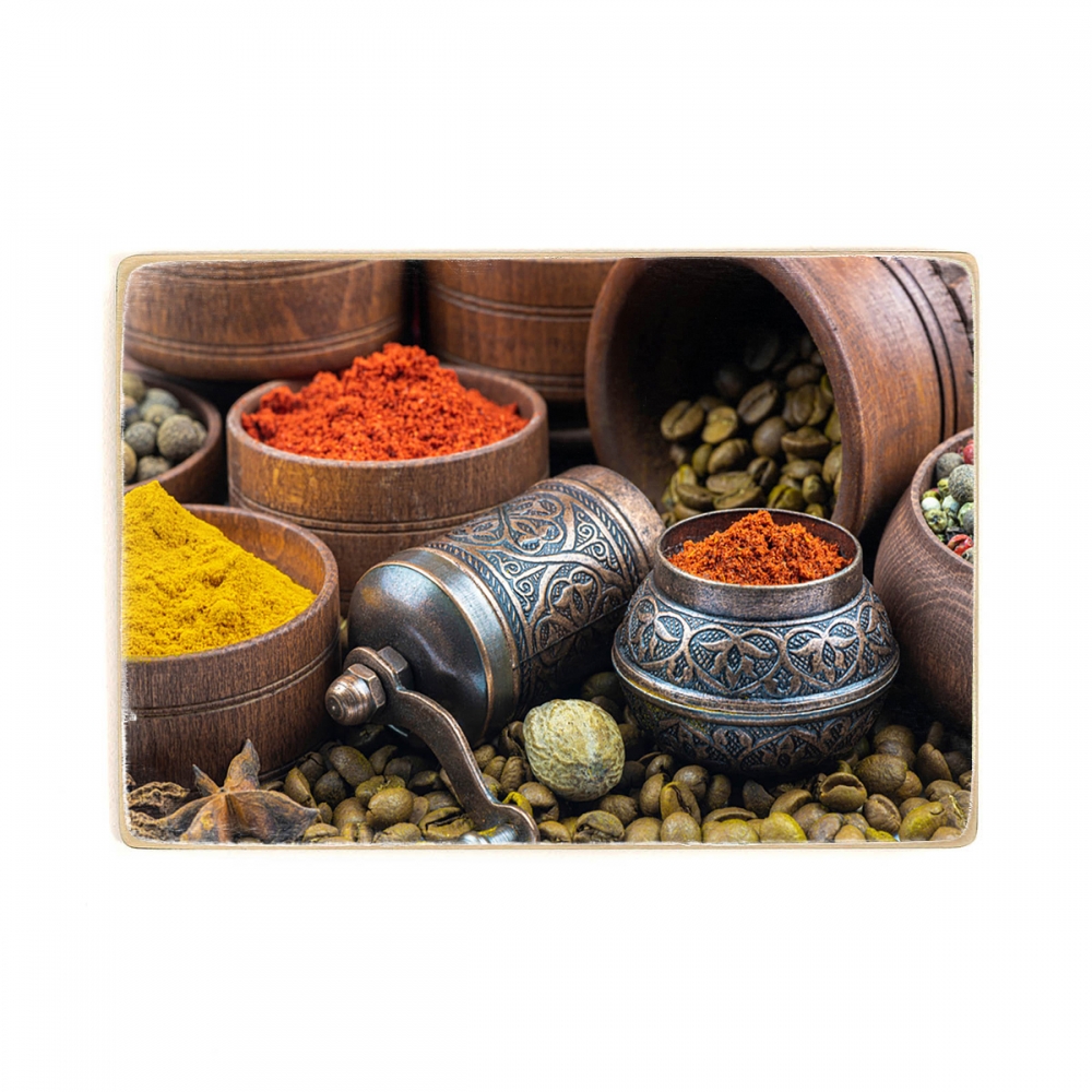 

Деревянный постер Для кухни Selection Of Spices А1