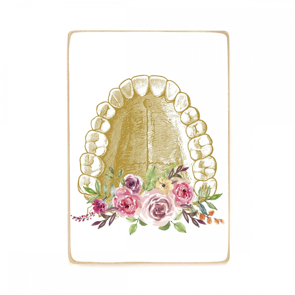 

Деревянный постер Стоматология Flower Jaw А2