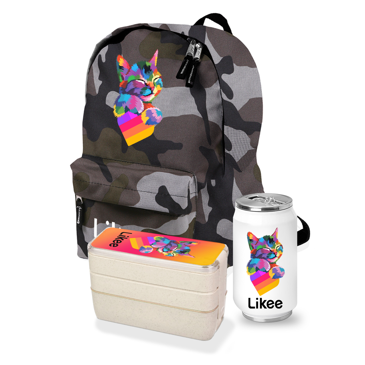 

Набор школьника Лайк Кот (Likee Cat) (35508-1040-10) Камуфляж