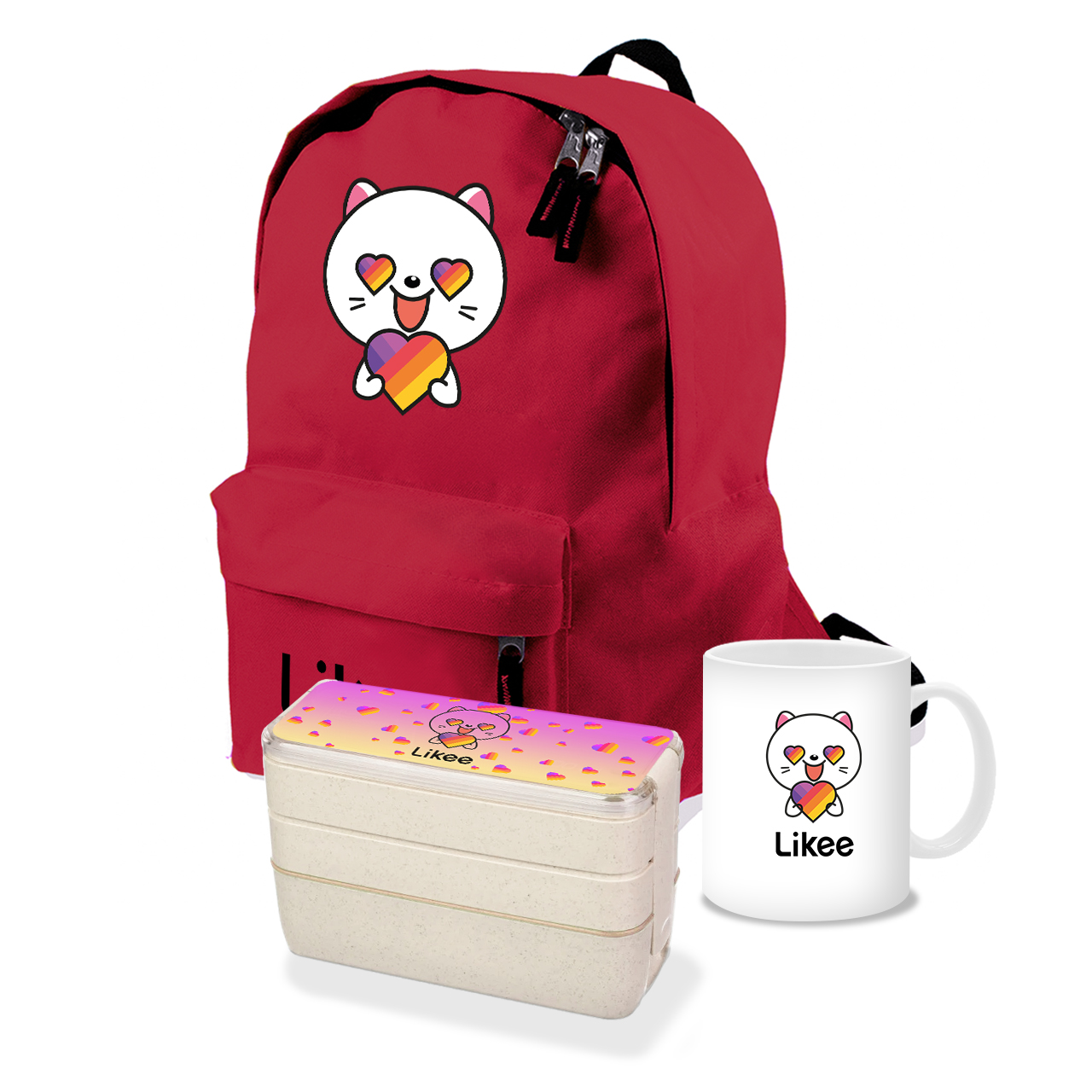 

Набор школьника Лайк Кот (Likee Cat) (35507-1036-7) Красный