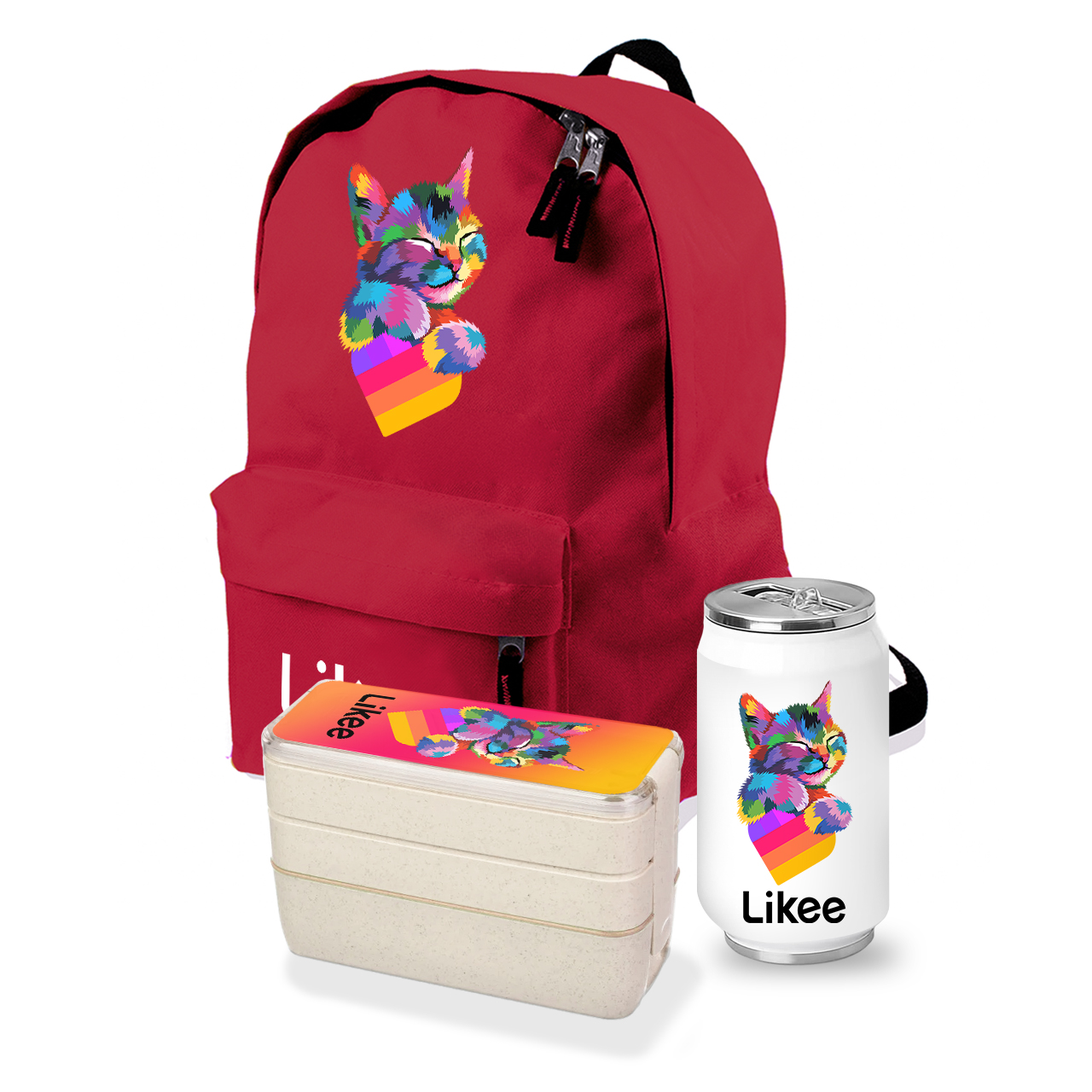 

Набор школьника Лайк Кот (Likee Cat) (35508-1040-7) Красный