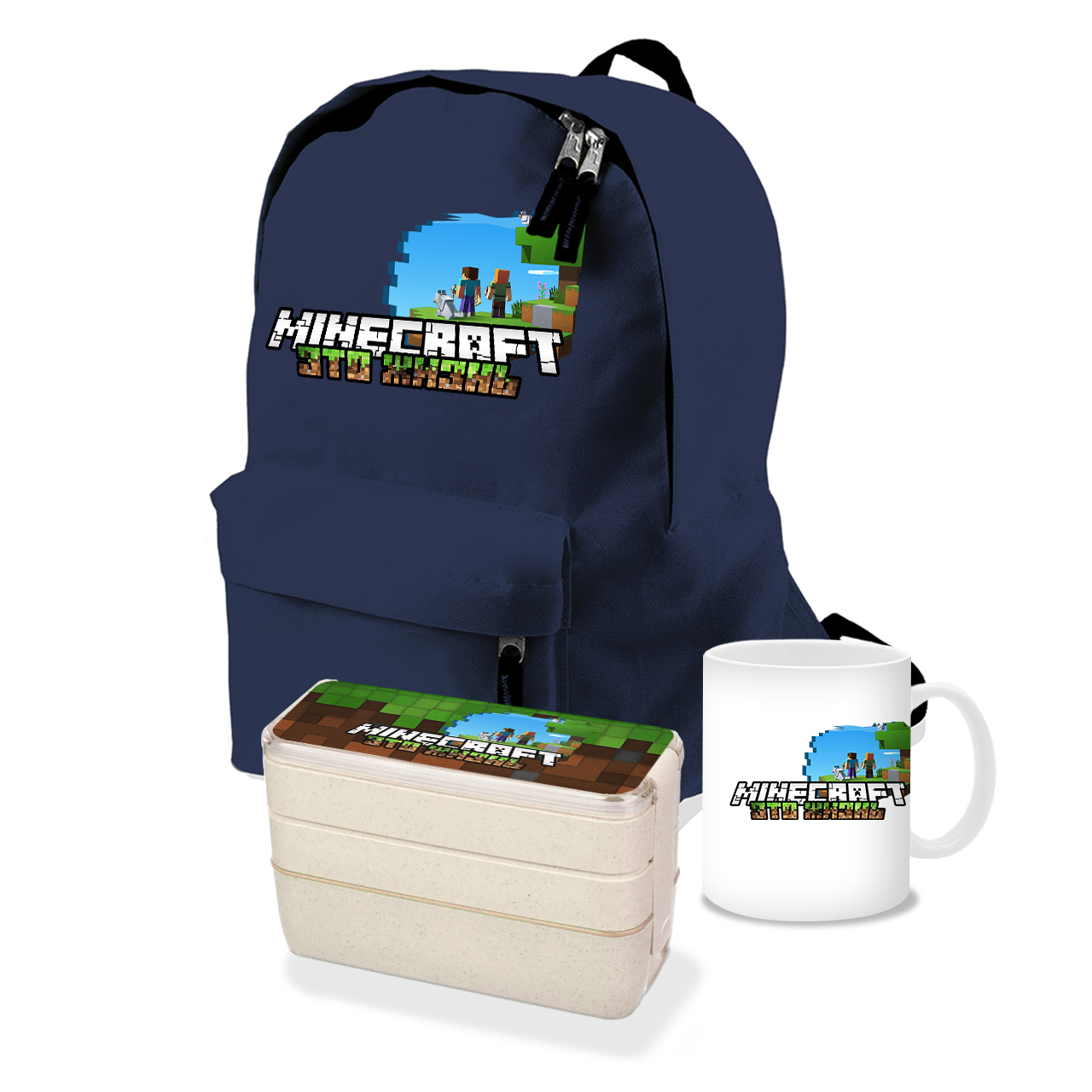 

Набор школьника Майнкрафт (Minecraft) (35507-1170-8) Темно-синий