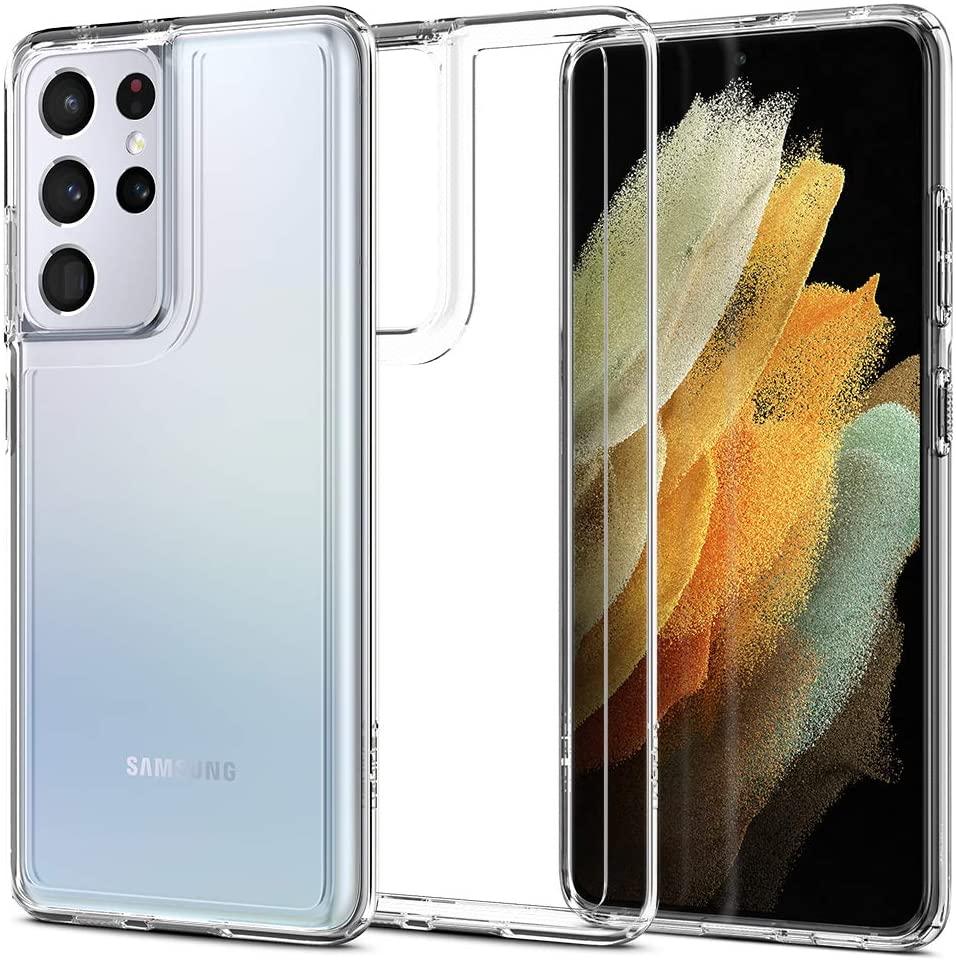 

Чехол Spigen для Samsung Galaxy S21 Ultra - Ultra Hybrid, Crystal Clear