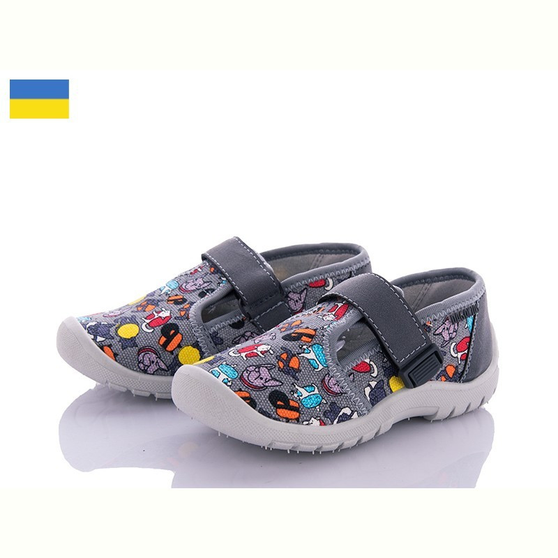 

Макасины на липучках для мальчиков Dago TL500-1/21 Серый 21