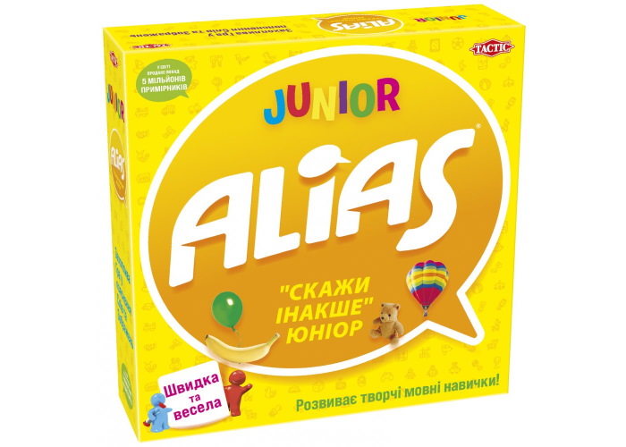 

Настольная игра Tactic Алиас для детей (Скажи иначе Юниор, Junior Alias) (укр.) (54337)