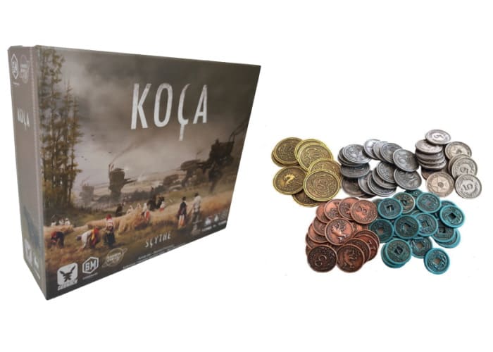 

Настольная игра Планета Ігор Коса (Серп, Scythe) + металеві монети