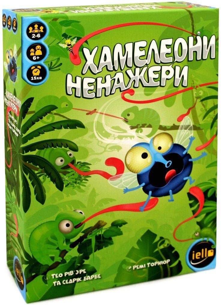 

Настольная игра IELLO Липкие Хамелеоны (Хамелеони Ненажери) (Sticky Chameleons) (укр.) (51557)
