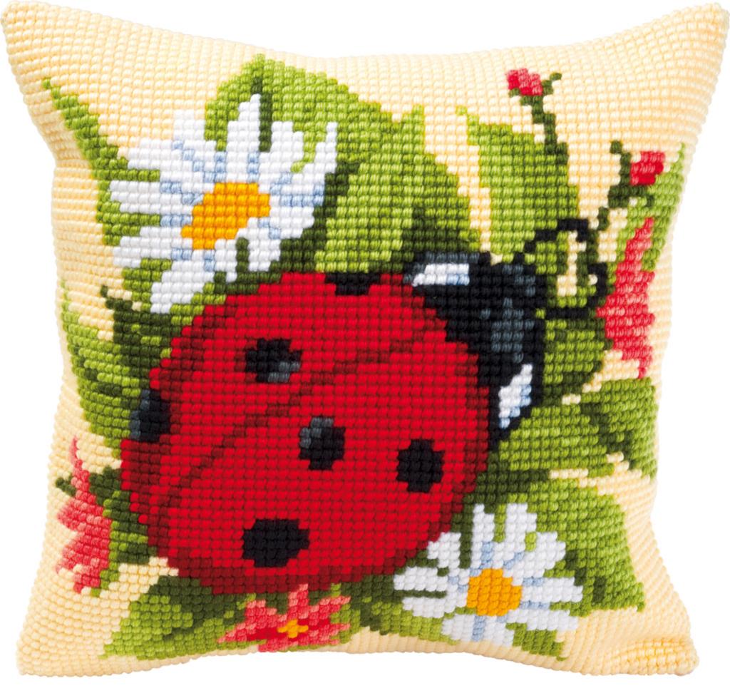

Набор для вышивания крестом (подушка) Vervaco Ladybug Божья коровка PN-0008586