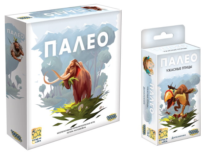 

Настольная игра Hobby World Палео с дополнением Ужасные птицы (915313+915318)
