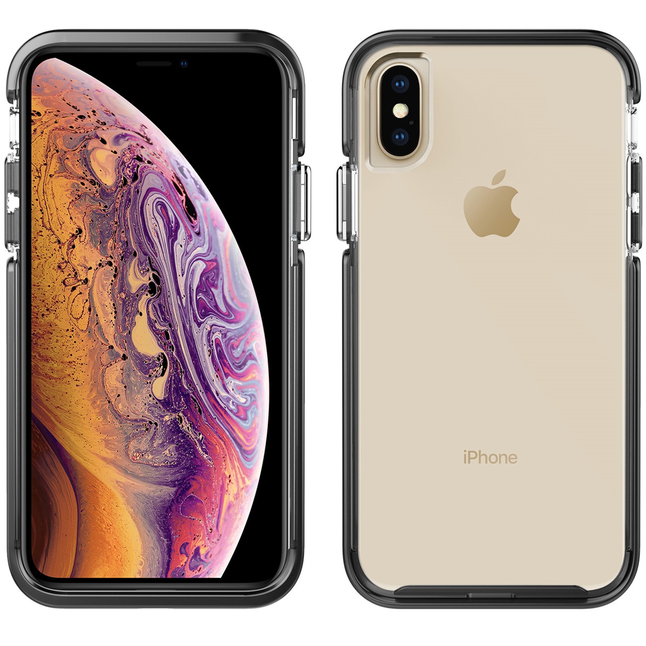 

​Противоударный чехол бампер Pelican Ambassador Apple Iphone Xs Max 6.5" clear/black