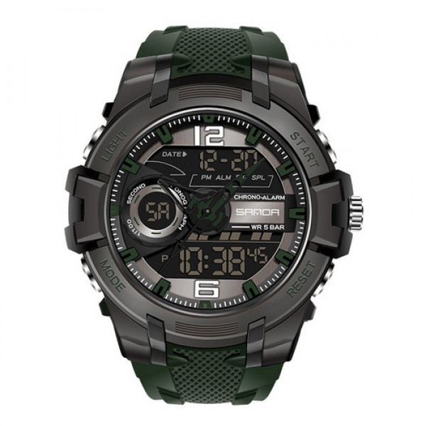 

Часы Sanda 6015 Green-Black