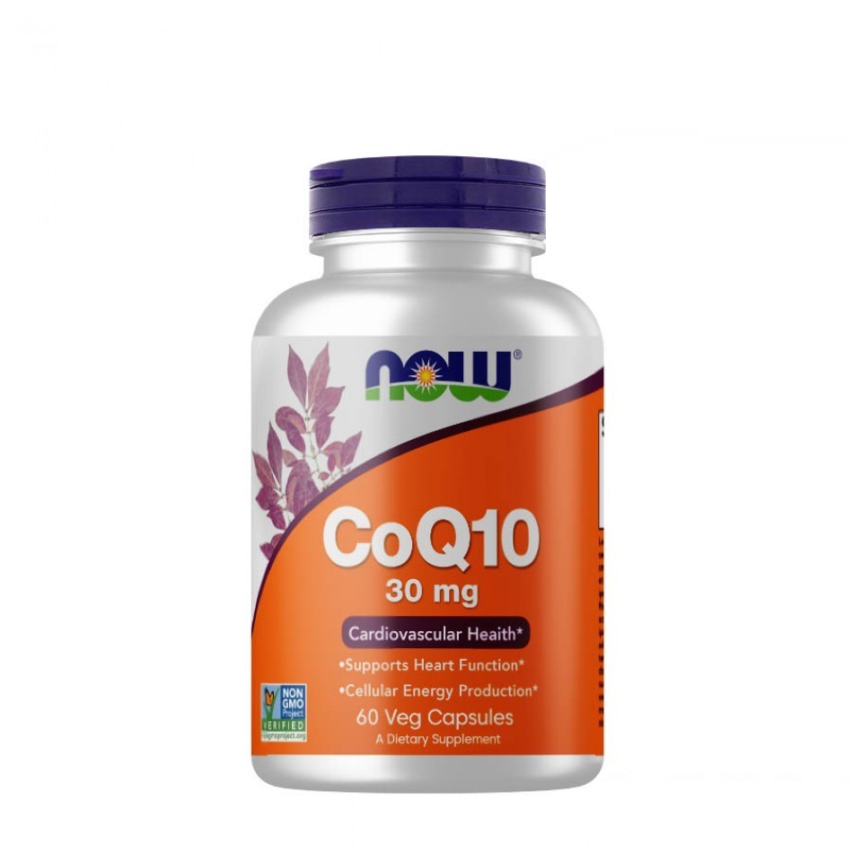 

Натуральная добавка NOW CoQ-10 30 mg 60 вегакапсул