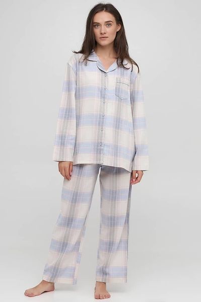 

Хлопковая фланелевая пижама DREAMS Naviale XL голубая LS.04.001