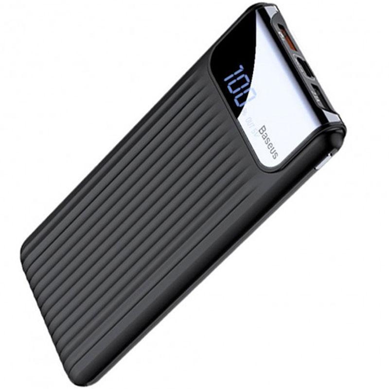 

Портативная батарея Powerba Baseus Thin QC3.0 M+T Dual input Digital LCD Black (PPYZ-C01)