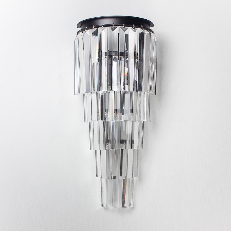 

Настенные светильники Modern Crystal Black 055776/2W BK
