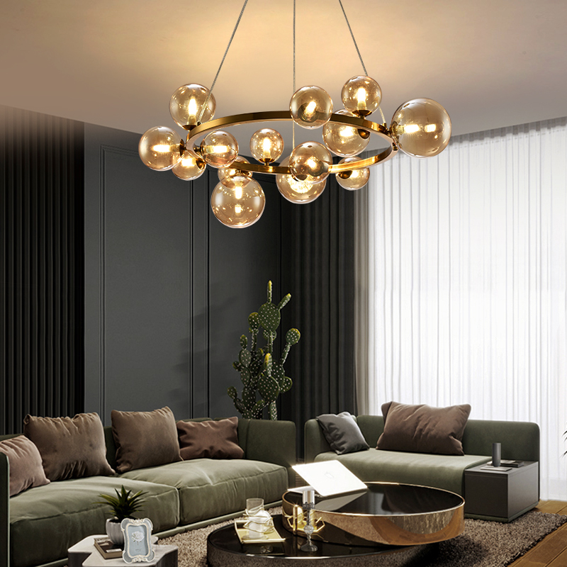 

Тросовая серия люстр Modo Bubbles Ambre Gold 050171/850 gd/am