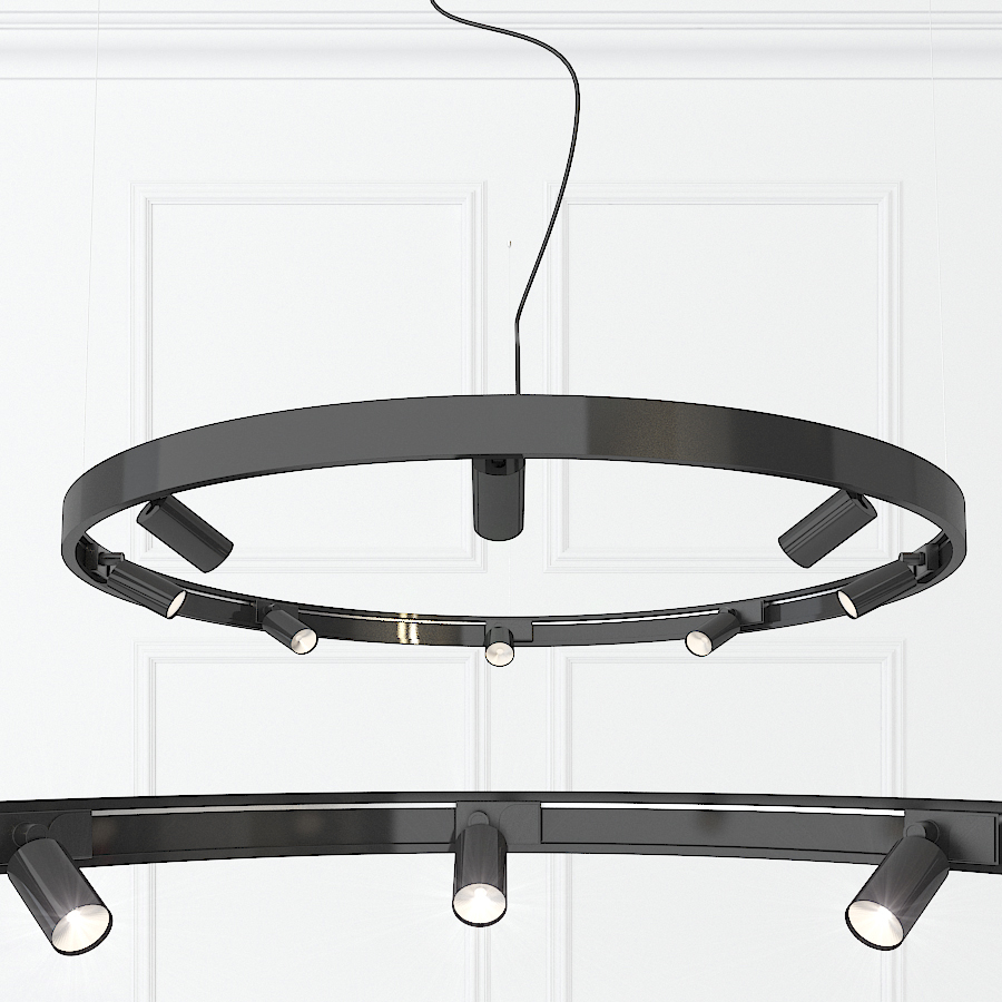 

Тросовая серия люстр Superloop Lamp 053080/1000 bk