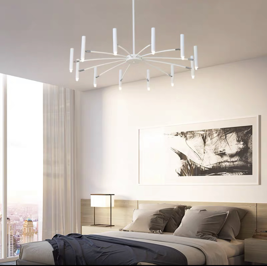 

Рожковая серия люстр Braxton Lamp 052221/12 wt