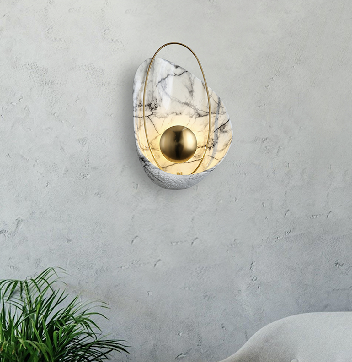 

Настенная серия светильников Pearl Wall Lamp 053406/1w wt