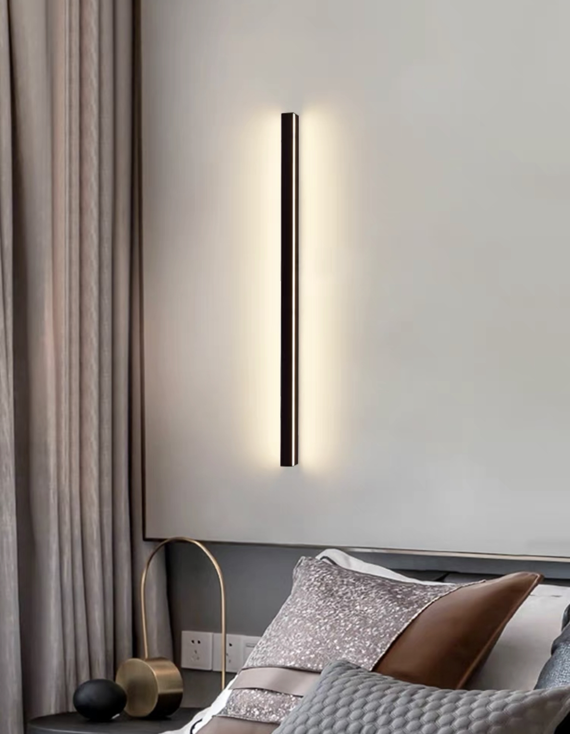 

Настенные светильники Long wall lamp 054340/800 bk
