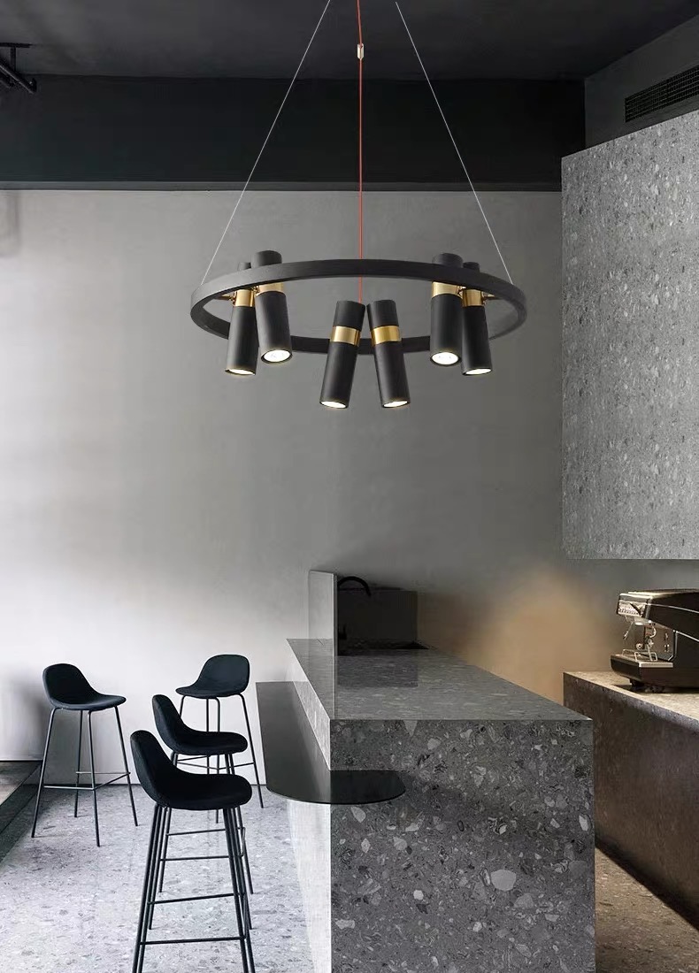 

Тросовая серия люстр SPOOR LAMP 054044/6 bk