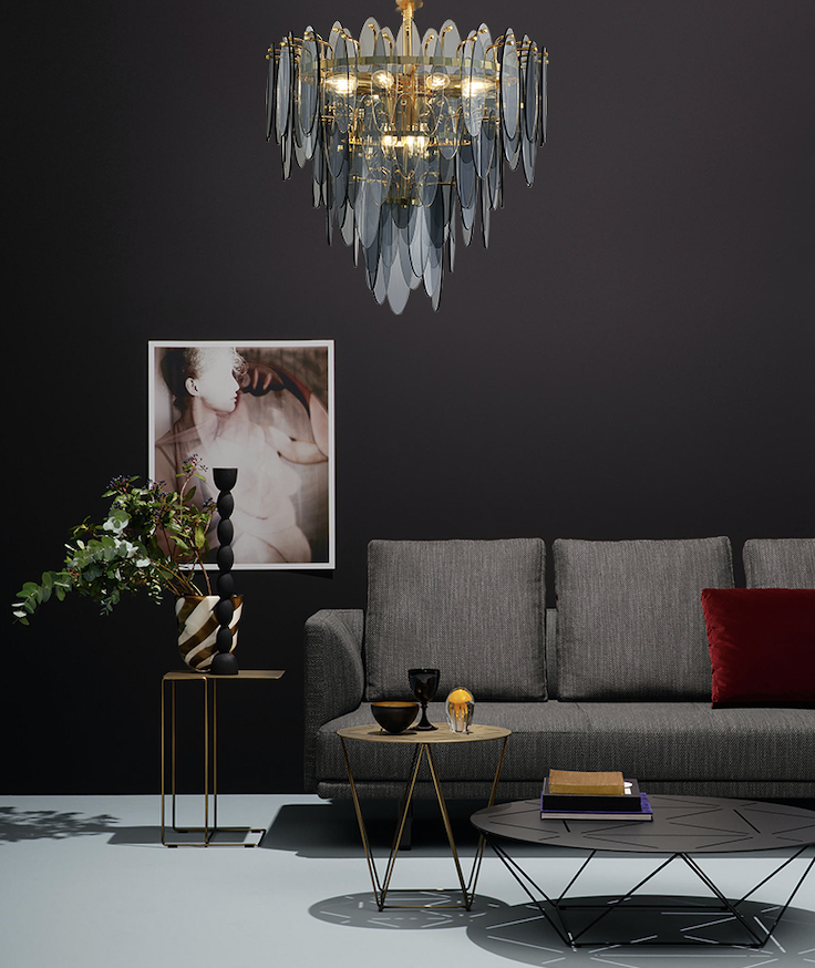 

Подвесная серия люстр CURZON STREET GRAPHITE 058856/600 gd/sm hanging
