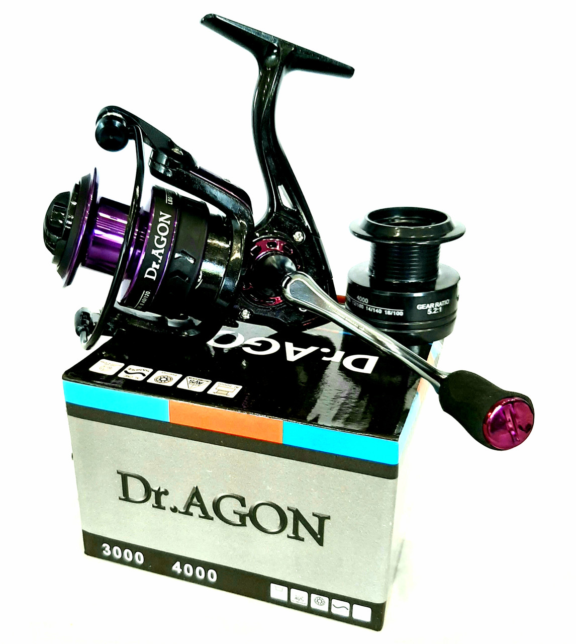 

Безинерционная спиннинговая катушка Dr.Agon GC 5000 13+1