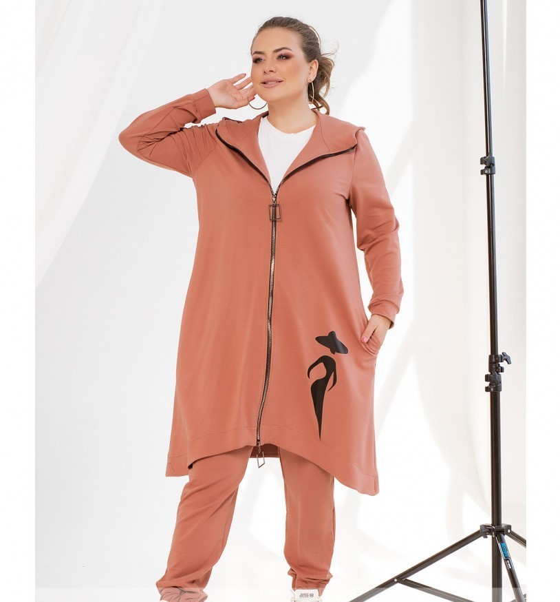 

Спортивний костюм Minova 41076 - Теракотовий, Спортивний костюм Minova 41076 60-62 Теракотовий