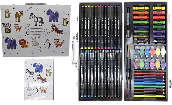 

Набор для рисования "Зверята" в чемодане 63 предмета Aplus (004)