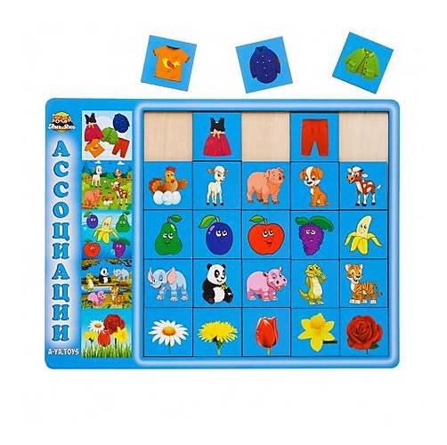 

Деревянная игра "Ассоциации" синий Ань-Янь (ПСД099)